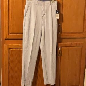 NWT boys  blue & white striped pants by Izod size 14